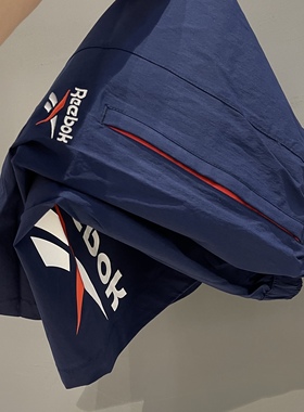 锐步/REEBOK 男子夏季新款蓝色透气速干舒适休闲运动短裤 FS8805