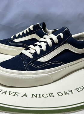 Vans Style36权志龙同款简约时尚百搭寂静蓝低帮板鞋VN0A3DZ3RFL