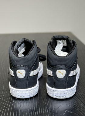 彪马Puma 1948mid黑白色秋冬皮质男女休闲高帮运动板鞋359169