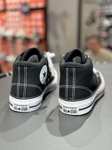 匡威Converse新款女子中帮经典休闲运动帆布板鞋小白鞋鞋A00811C