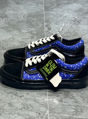 Vans Old Skool安纳海姆星空黑蓝男女同款帆布板鞋VN0A54F3B65