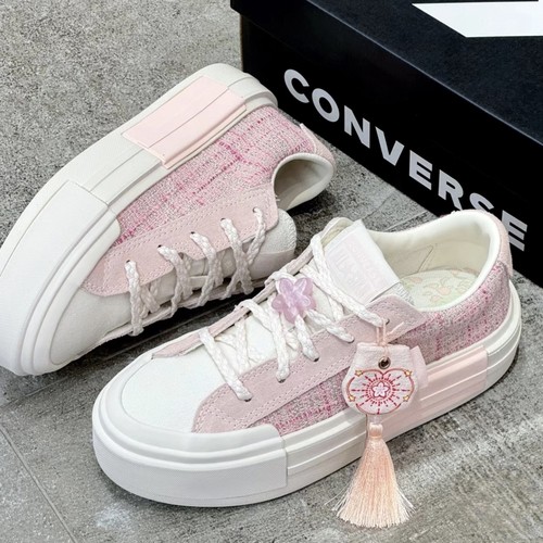 【坏蛋】CONVERSE匡威女子桃花粉低帮清新鞋滑板鞋休闲鞋A13854C