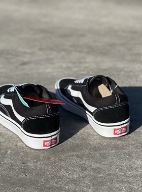 VANS Old Skool ComfyCush黑白经典低帮轻质男女板鞋VN0A3WMAVNE