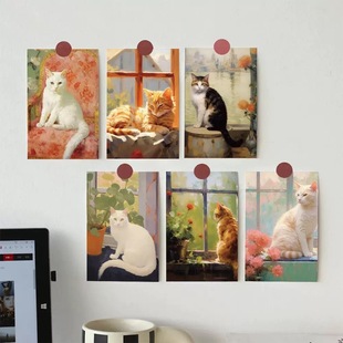 风格 墙面装 明信片合集 治愈文字 饰卡片手账素材 文艺复古 多款