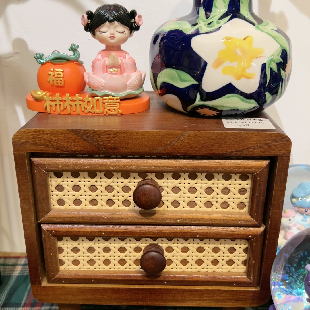 实木藤编收纳柜,特色手工艺,其他特色工艺品,淘宝优惠券,粉丝福利购,淘宝优惠卷