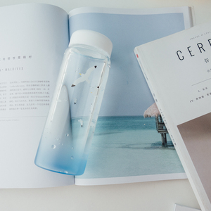 韩版网红水杯ins磨砂玻璃杯