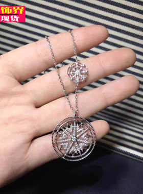 a家秋冬明星同款新款晶钻毛衣链