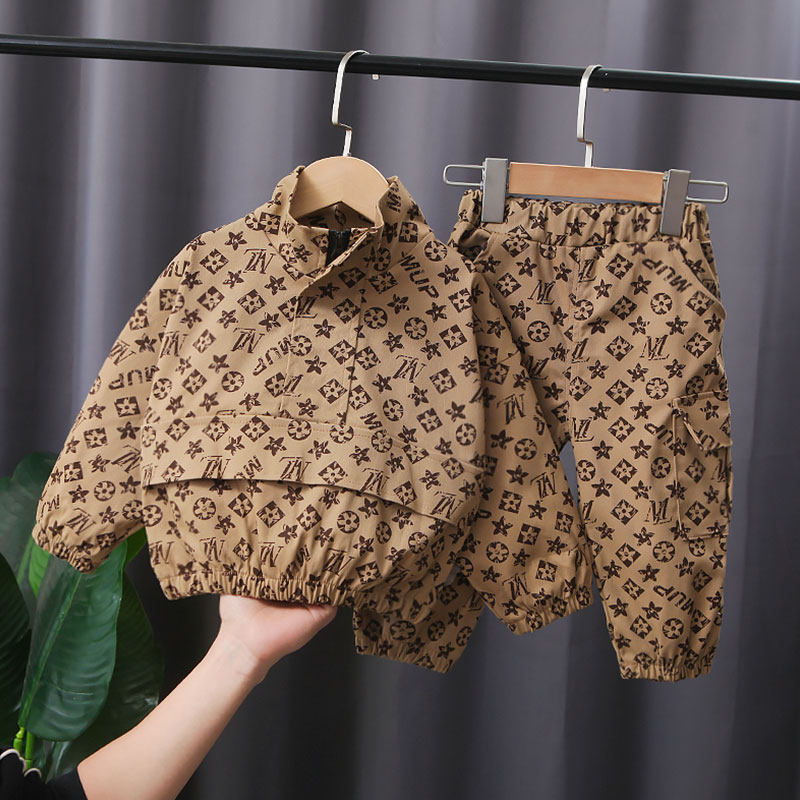 儿童秋装套装宝宝洋气两件套男童秋季新款婴儿衣服小童装春秋帅气