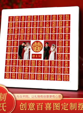 结婚喜字百喜手工DIY相框
