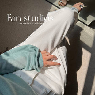 夏日超舒适透气宽松直筒牛仔裤 宝藏白裤 新款 FAN