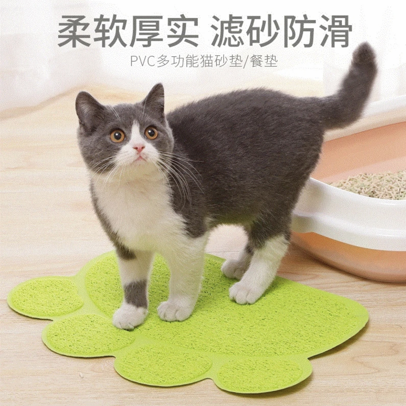 【清仓】宠物猫砂垫防猫砂带出猫咪蹭脚垫盆垫爪形猫厕所垫子清洁 宠物/宠物食品及用品 猫狗垫子 原图主图