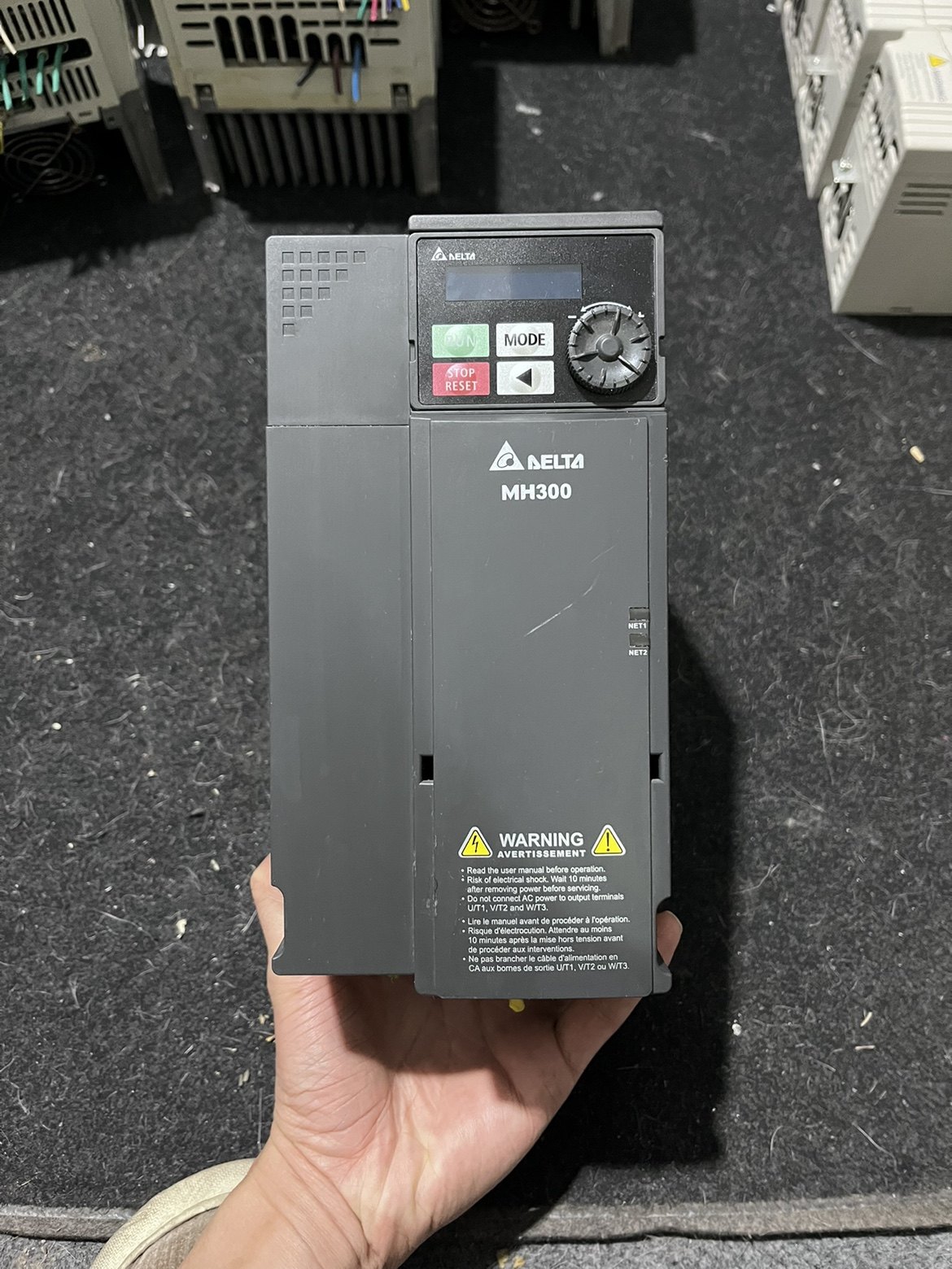 台达MH300变频器7.5KW/380V/VFD17AMH43ANSAA二手包好，有质保