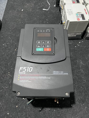 TECO东元F510变频器11KW有八台F510-4015-H3C二手拆机件 包好