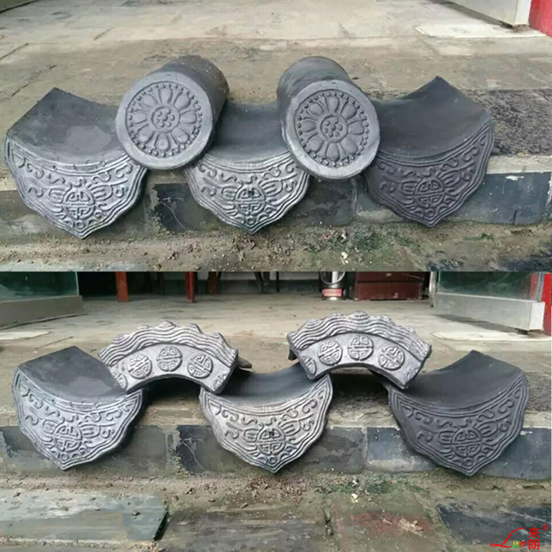 大型仿古檐口灰瓦古建小青瓦别墅
