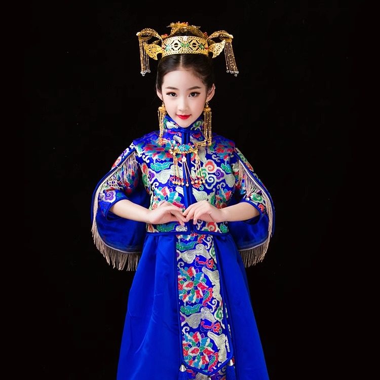 皖君女童拜年服中国风