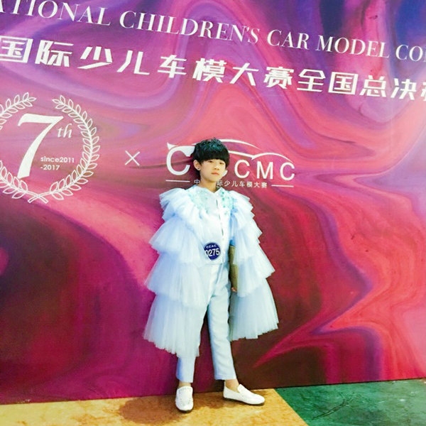 男童车模比赛夸张礼服个性演出服走秀T台表演服装好猫步礼服定制