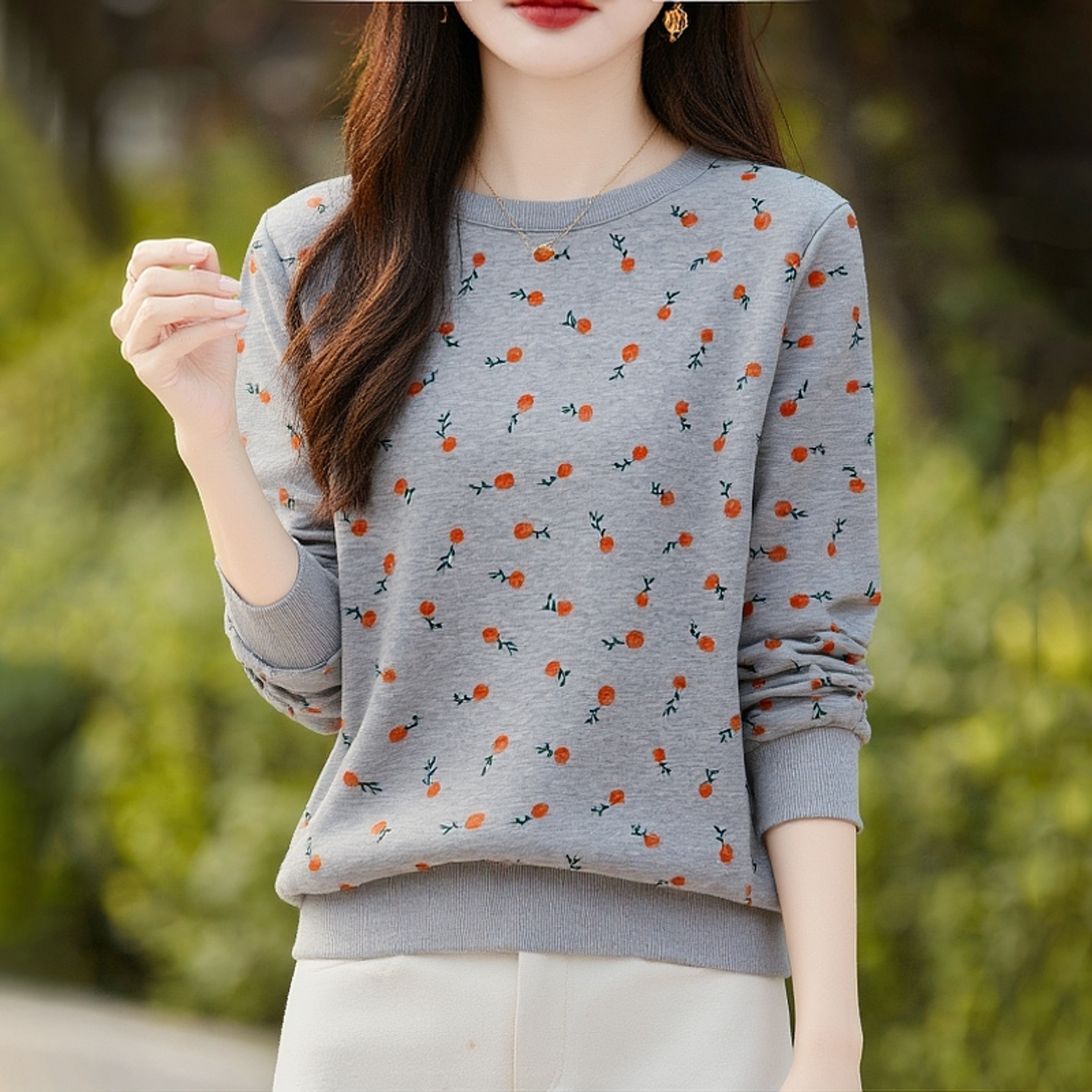 秋季长袖宽松显瘦百搭外穿卫衣女