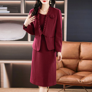 2026年春季新款大码套装女高级感正装宴会时髦气质好看两件套流行