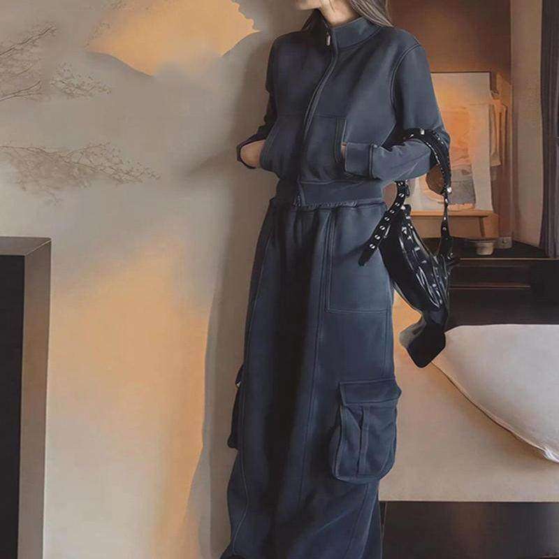 2026超火休闲运动服套装女春秋宽松显瘦时尚高级卫衣工装裤两件套,女装/女士精品,时尚套装,淘宝优惠券,粉丝福利购,淘宝优惠卷