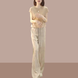 2026夏季新款女士时尚套装气质时髦显瘦宽松减龄微胖搭配一整套装