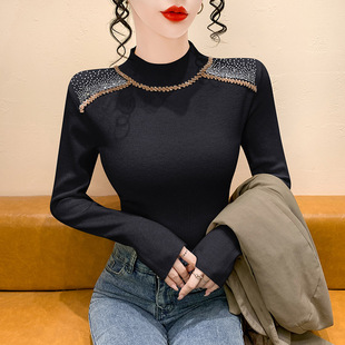 今年爆款毛衣女2026新款针织衫百搭修身秋冬叠穿女士内搭打底上衣