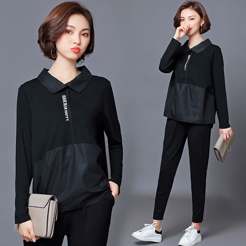 胖妹妹套装2019时尚春装新款洋气潮大码女装减龄胖mm显瘦两件套女|ruв категории Женская одежда, женской одежды - от Buy2taobao.com для оказания профессиональной услуги покупки агента Taobao