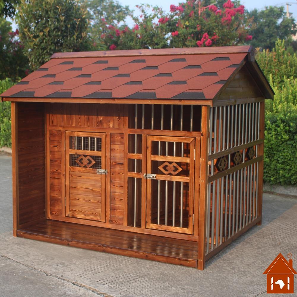 尔米中大型犬狗屋户外/狗窝/木制狗房子别墅防雨宠物屋防水B-16