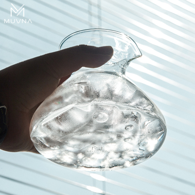 MUVNA慕威纳手冲咖啡萤盏玻璃分享壶带刻度V60滤杯滤纸咖啡电子秤