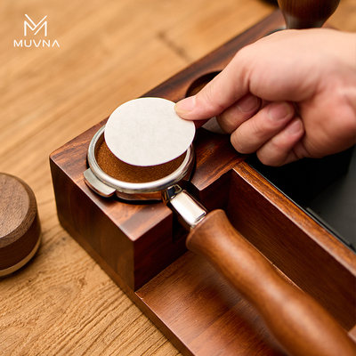 MUVNA慕威纳 意式咖啡机手柄过滤纸51/53/58mm专用圆形粉碗滤纸