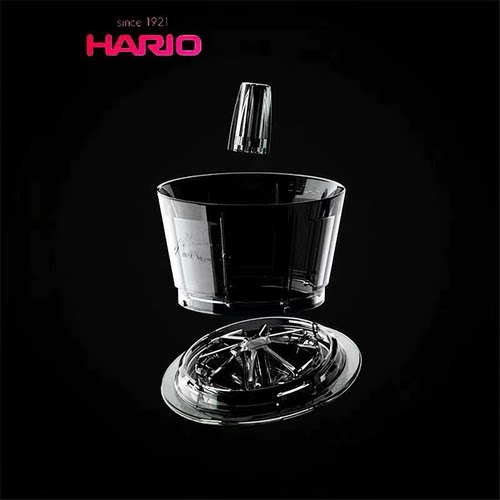 HARIO Tri-Up FLOW流动蛋糕滤杯手冲咖啡滴滤器磁吸平底树脂滤杯