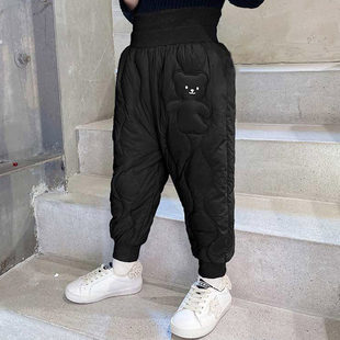 加绒加厚裤 女宝宝羽绒棉裤 儿童女童冬款 2025新款 子冬 保暖外穿冬季