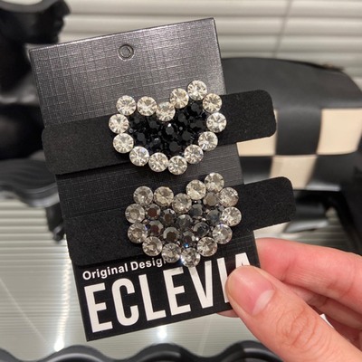 E5215 爱心闪钻掰掰夹单只轻奢高级感后脑勺刘海一字韩系高级发饰