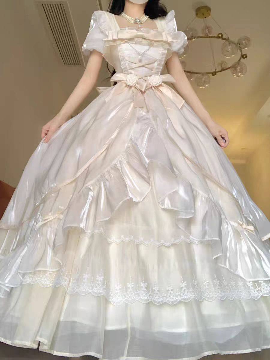 出租公主花嫁长裙 生日裙 Lolita毕业典礼礼服裙租赁在逃公主裙