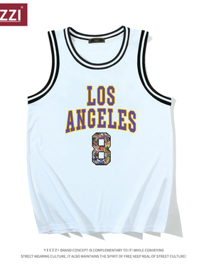 美式速干篮球服定制背心科比球衣黑曼巴HAMBA网眼冰丝创意背心潮