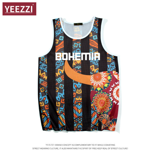 YEEZZI美式夏季速干网眼背心坎肩