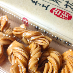 青州十里古街手工小麻花财记甜麻花咸脆糕点小吃办公室零食黑糖味