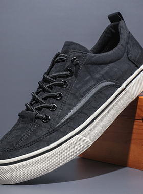 男鞋帆布鞋一脚蹬雨伞布透气休闲鞋舒适休闲百搭男士潮鞋SS23145