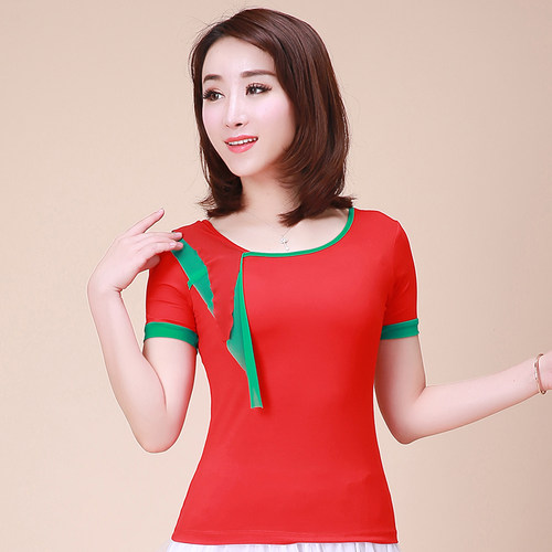 莫代尔短袖新款服装春夏广场舞