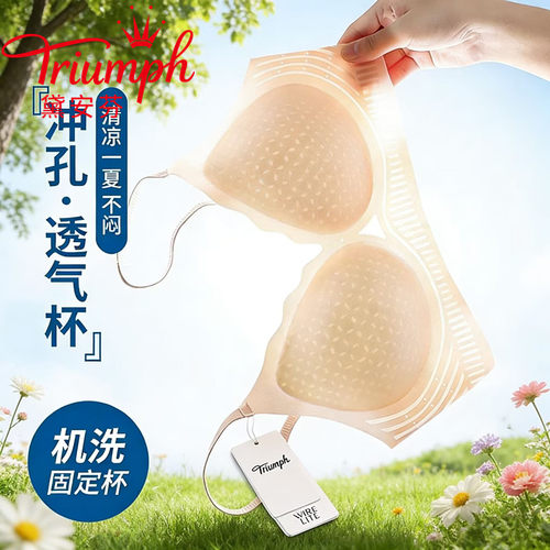 黛安芬无痕内衣女冰丝超薄大胸显小胸聚拢透气防下垂薄款美背文胸