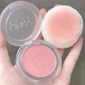 这块真 嫩过韩国女高中生UNNY单色哑光腮红G202嫩粉色橄榄皮