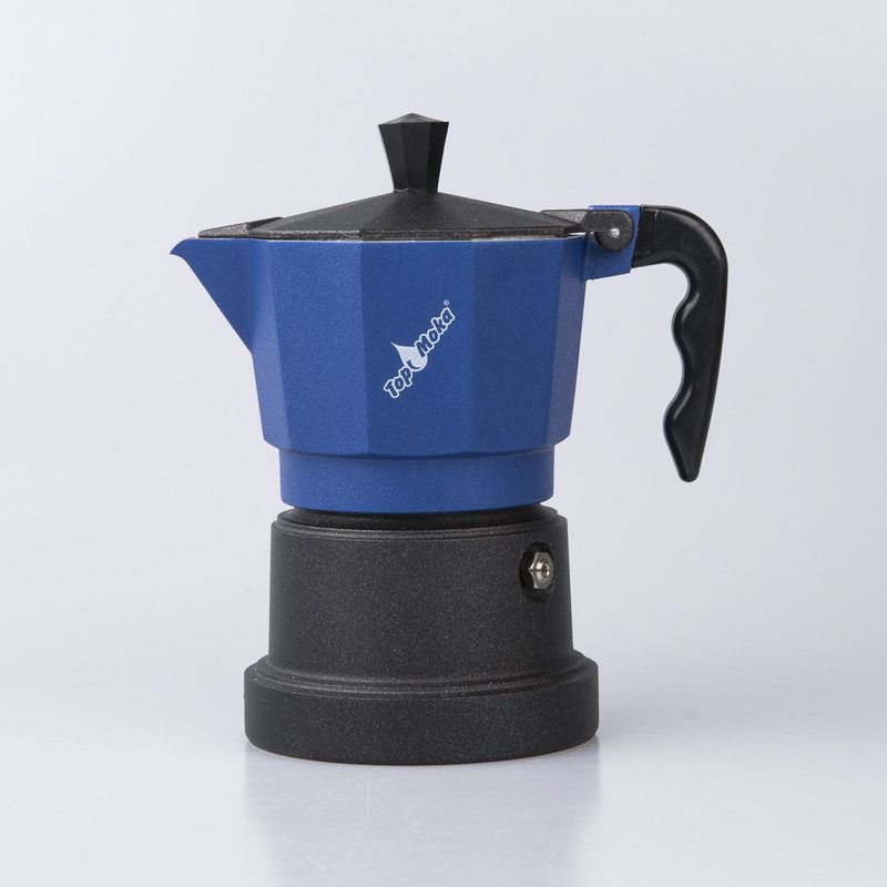 意大利 Top Moka 3杯份摩卡壶 咖啡壶 黑色底座165ML 现货