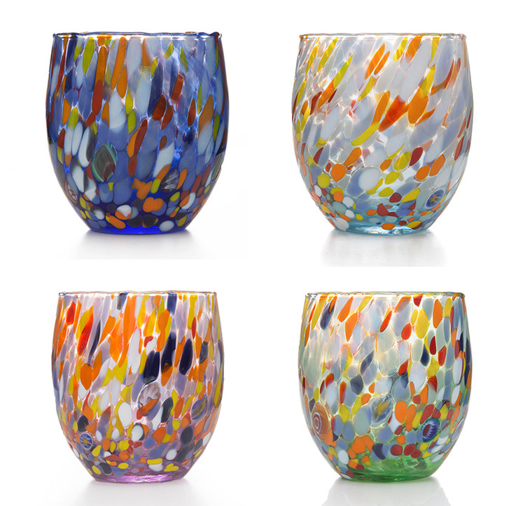 意大利进口Zecchin水晶玻璃杯威尼斯手工玻璃水杯酒杯320ml