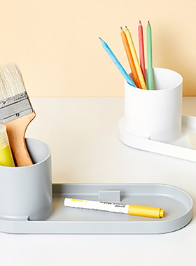 韩国SYSMAX MYROOM桌面多功能手机支架收纳盘收纳盒笔筒