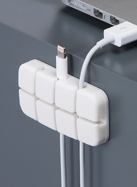 韩国SYSMAX桌面理线器硅胶数据线分线器充电线夹线器固线器绑线器