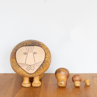 瑞典larson狮子北欧风特大号摆件