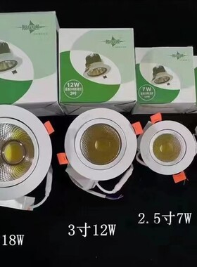 照贝通射灯筒灯LED嵌入式孔灯