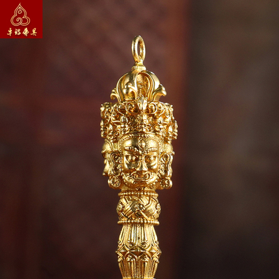 尼泊尔男女纯铜金刚杵降魔杵吊坠