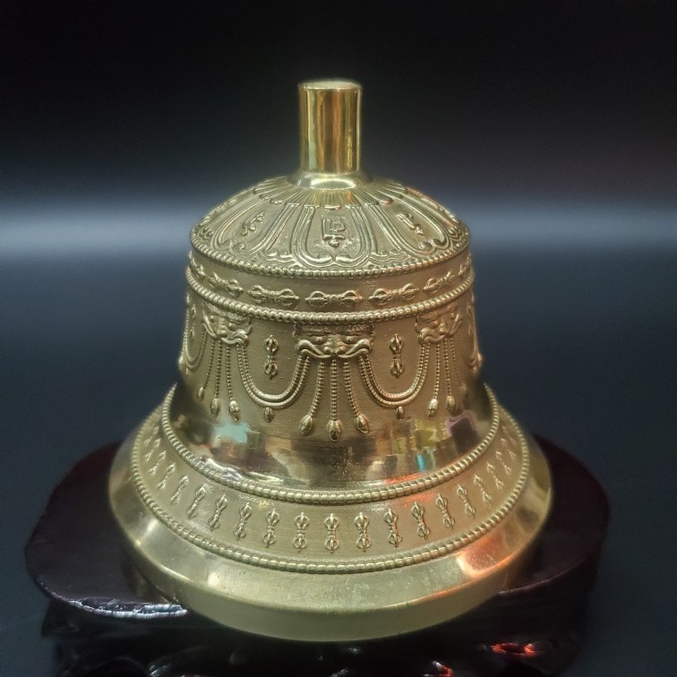 纯铜精工金刚铃铛黄铜声音好