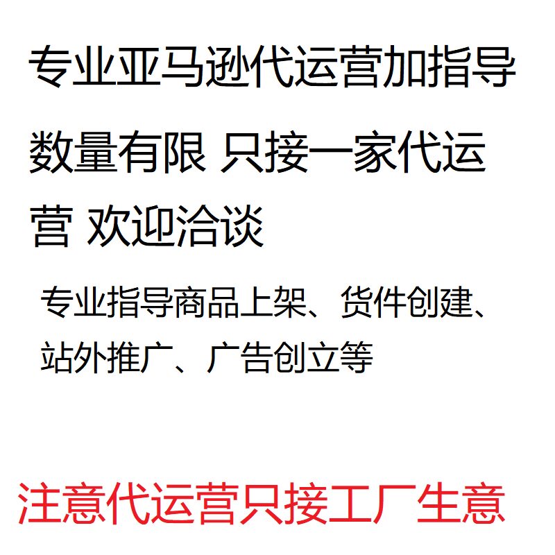 亚马逊运营指导一对一入驻开店指平面广告设计