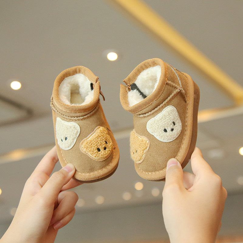 冬季加厚保暖软底宝宝雪地靴